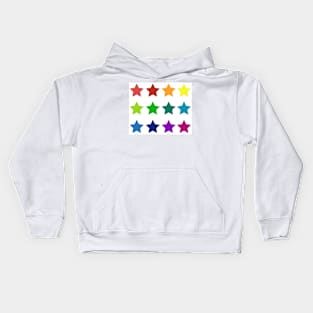 A galaxy of bright stars pattern Kids Hoodie